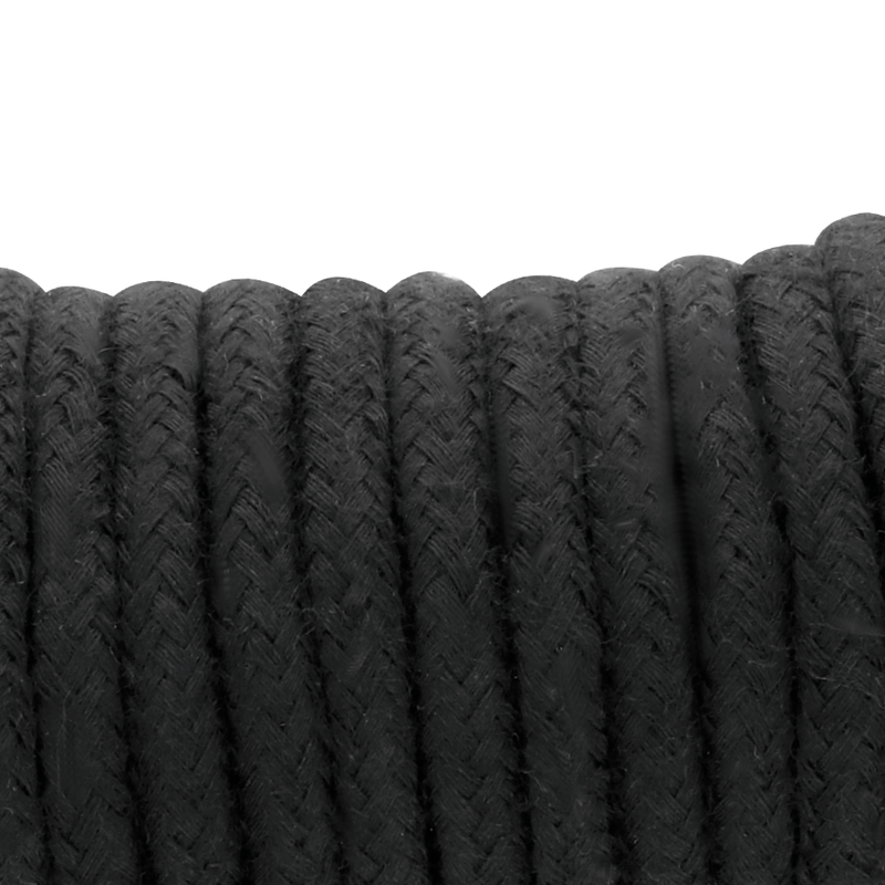 Corda BDSM in Cotone Nera 20 m per Giochi di Bondage e Dominazione