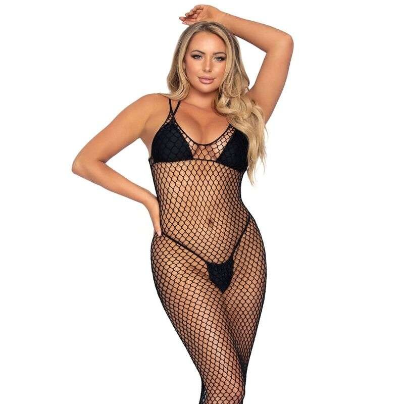 Maxi Abito Senza Schienale in Rete Intrecciata Leg Avenue Femminilità
