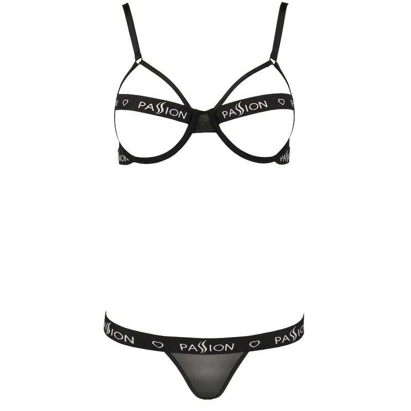 Set Kyouka Passion lingerie audace con reggiseno aperto e sostegno
