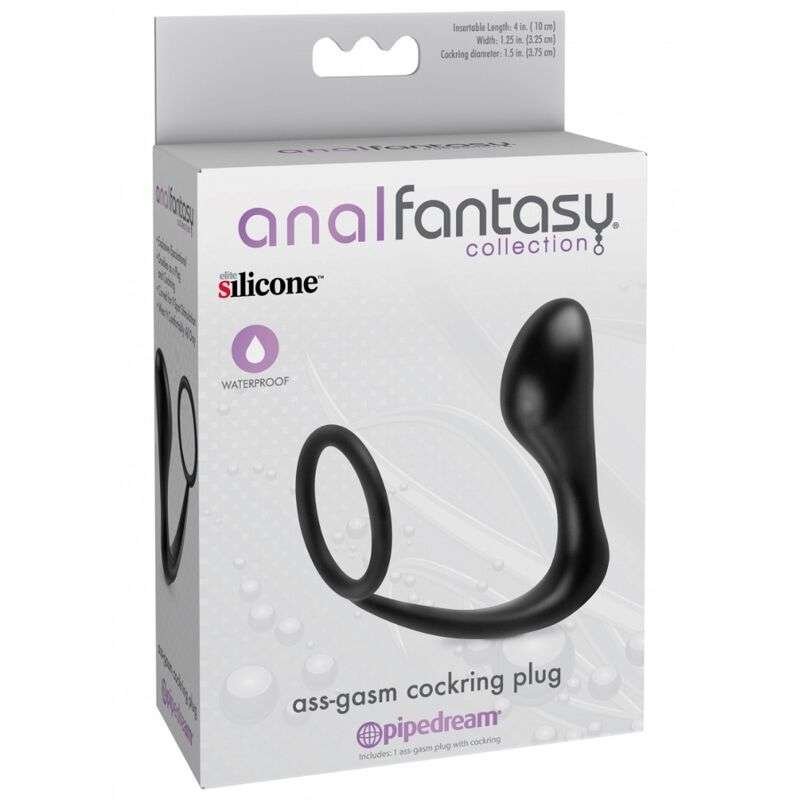 Plug indossabile e cockring Elite per erezioni più forti e prolungate