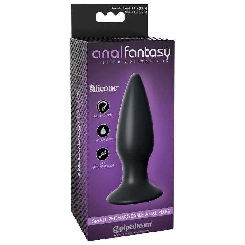 Plug anale ricaricabile Elite Silicone con vibrazione potente