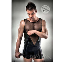Thumbnail for Slip in Ecopelle Trasparente Nero - Collezione Passion Lingerie Men
