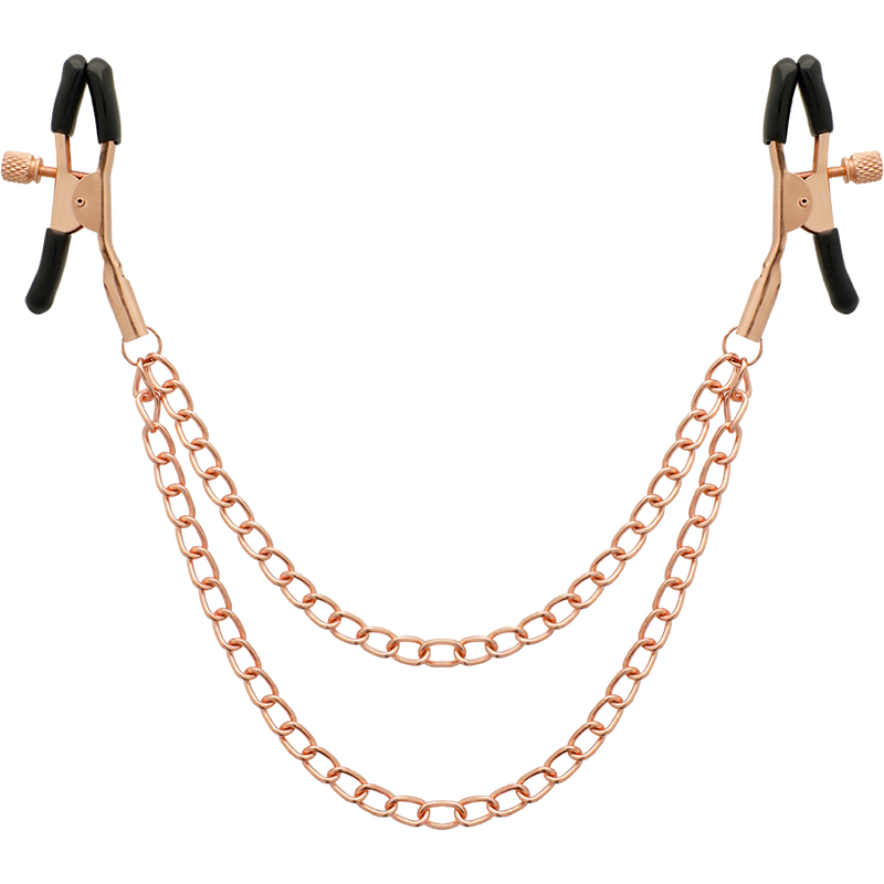 Morsetti Capezzoli Unisex in Acciaio Inox con Catena Nichel Free