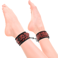 Thumbnail for Cavigliere in pelle vegana regolabili e comode per bondage e giochi sensuali