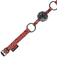 Thumbnail for Ballgag in pelle vegana traspirante per giochi BDSM sicuri
