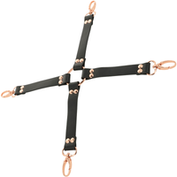 Thumbnail for Croce di Legatura in Pelle Vegana per Bondage Fantasy BDSM