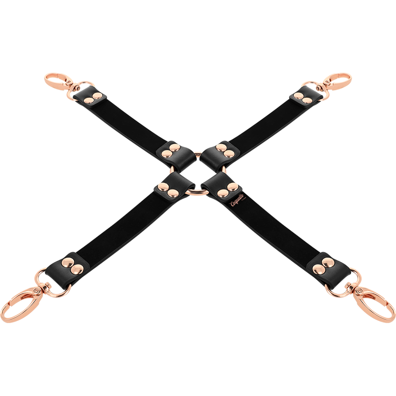 Croce di Legatura in Pelle Vegana per Bondage Fantasy BDSM