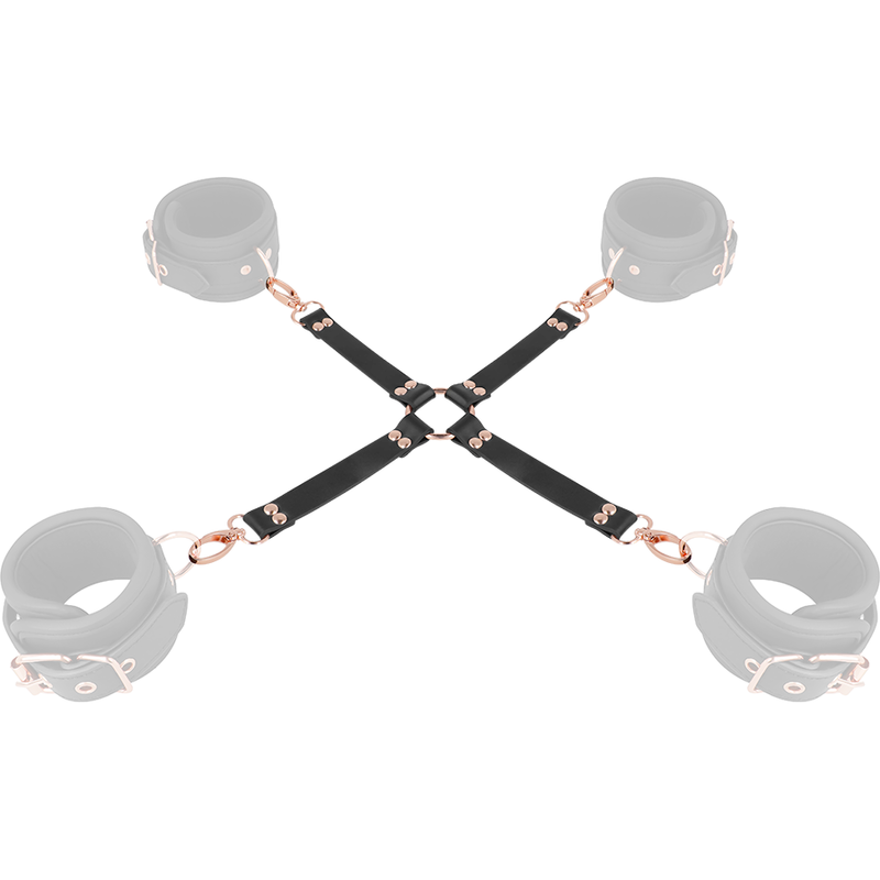 Croce di Legatura in Pelle Vegana per Bondage Fantasy BDSM