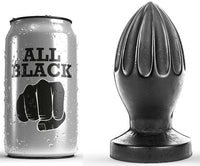 Thumbnail for Buttplug All Black con Scanlature Profonde e Materiale Sicuro