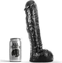 Thumbnail for Dildo All Black Spesso con Vene – 29 cm di Piacere Elegante