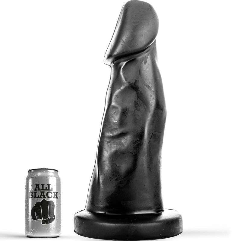 Dildo All Black in PVC con Curve Leggere e Misure Imbattibili