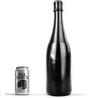 Thumbnail for Plug Anale All Black Forma Bottiglia Champagne - Silicone Impermeabile