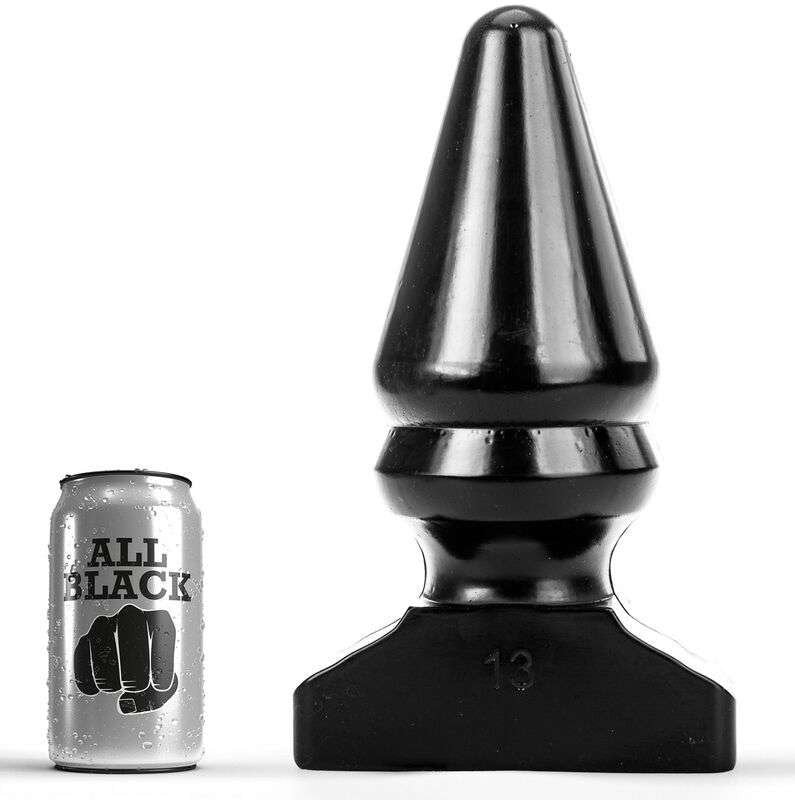 Plug Anale con Forma a Cono All Black – Piacere e Stretching