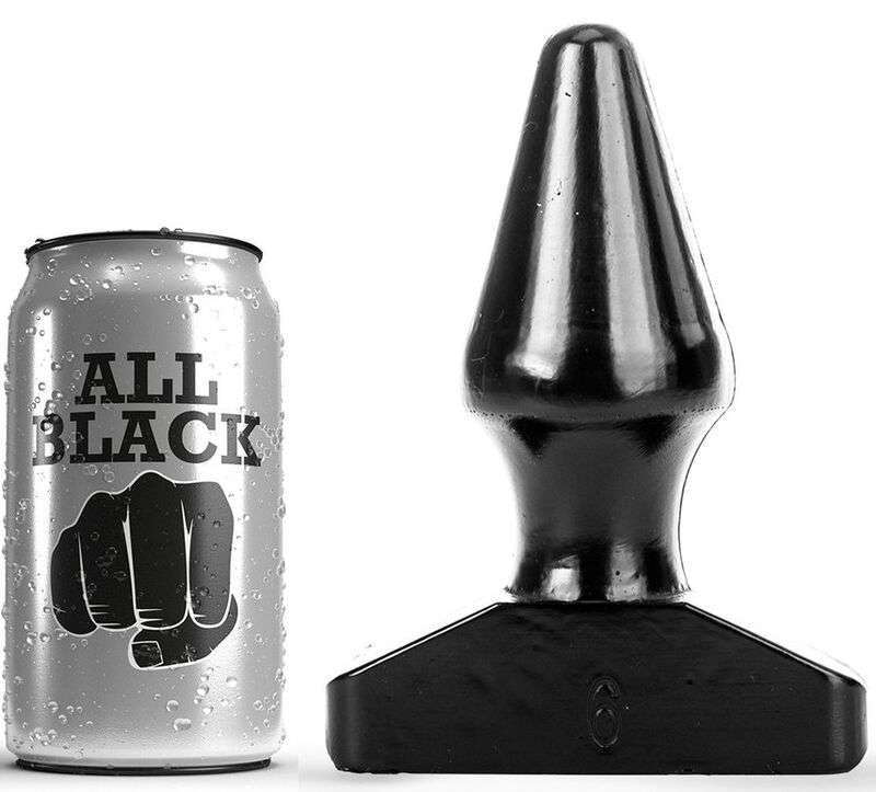 Plug Anale Conico All Black Impermeabile per Piacere Estremo
