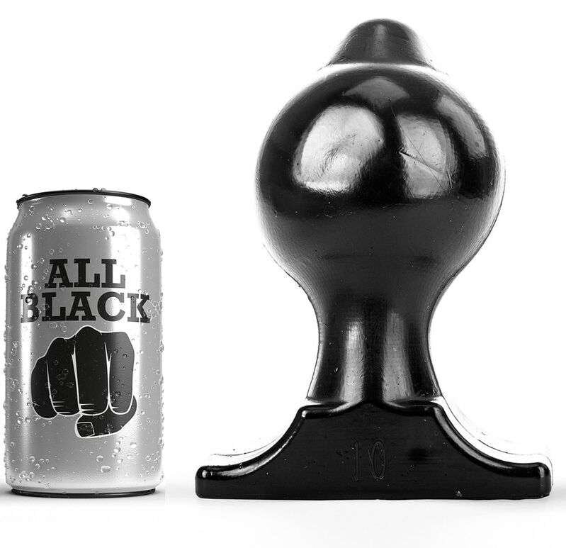 Buttplug All Black in PVC Morbido e Flessibile – Vari Misure Sicurezza