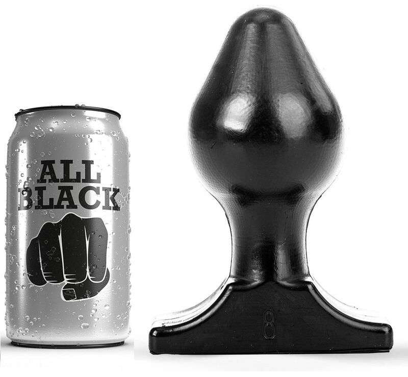 Buttplug All Black Morbido e Flessibile, Vari Taglie, Sicuro e Sommergibile