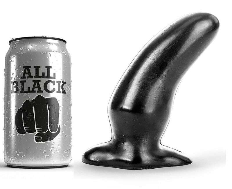 Butt Plug All Black Curvo e Stimolante per Punto G - Piccolo e Sicuro