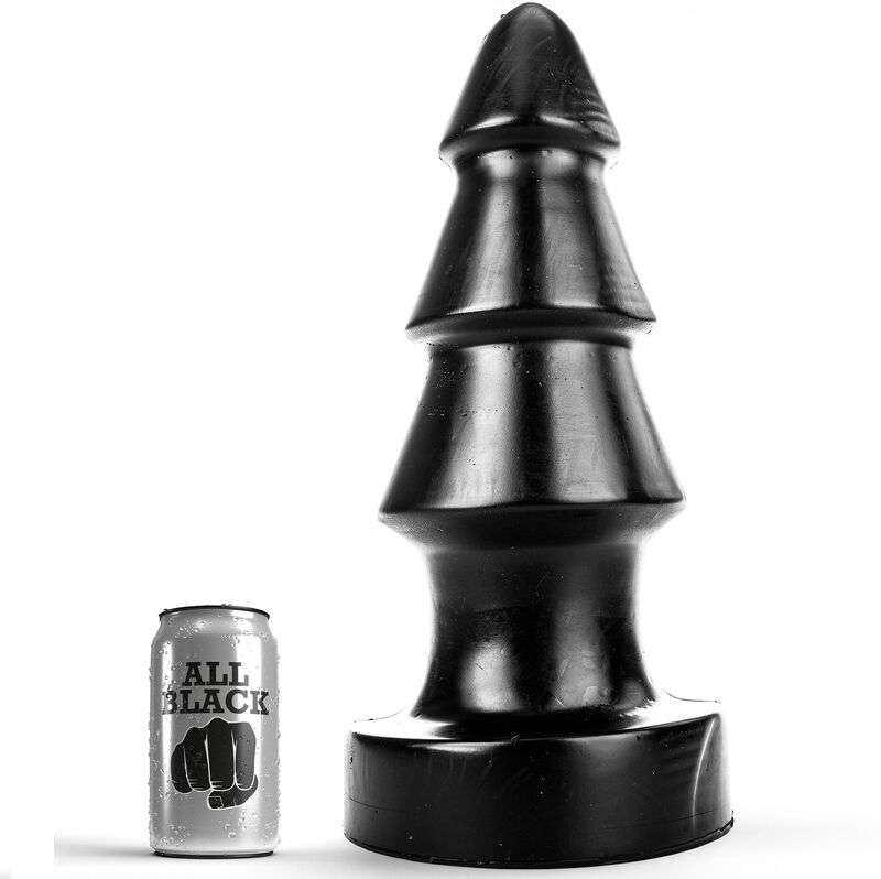 Plug Anale All Black a Forma di Albero di Natale per Esperti, 40 x14 cm