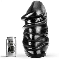 Thumbnail for Dildo All Black con Albero a Cupola – Trazione Solida e Sicura