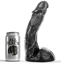 Thumbnail for Dildo All Black Medio Morbido e Flessibile per Piacere Versatile