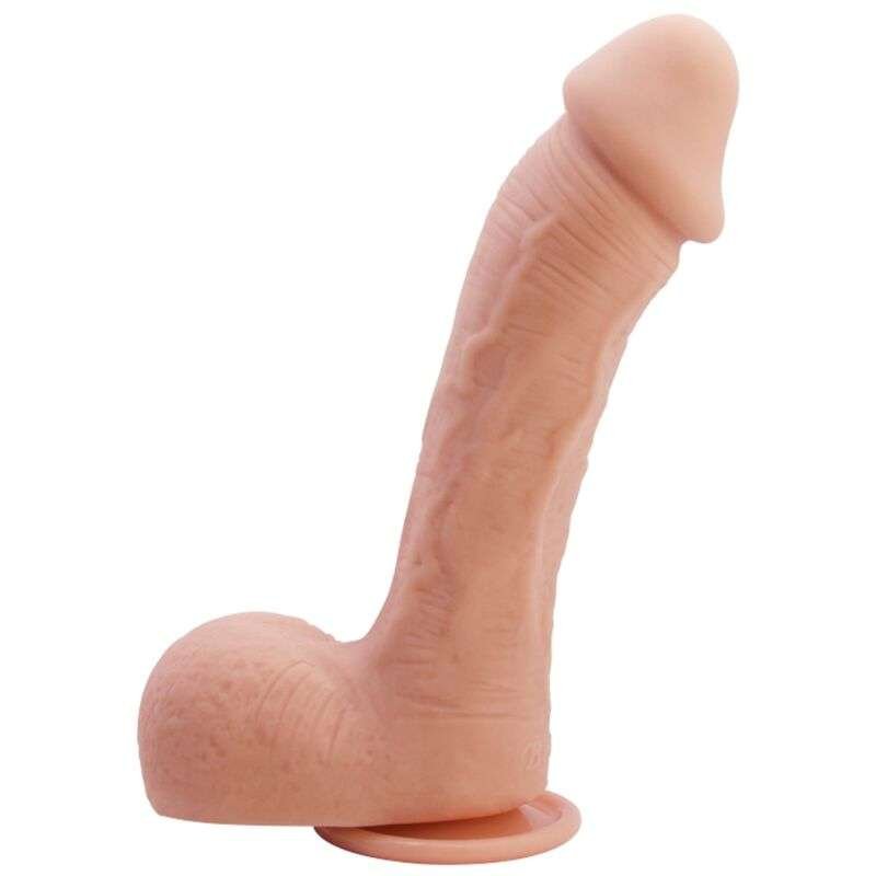 Dildo Realistico TPR Rifinito a Mano con Ventosa Forte 220 mm