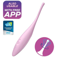 Thumbnail for Satisfyer Twirling Joy - Vibratore circolare in silicone IPX7