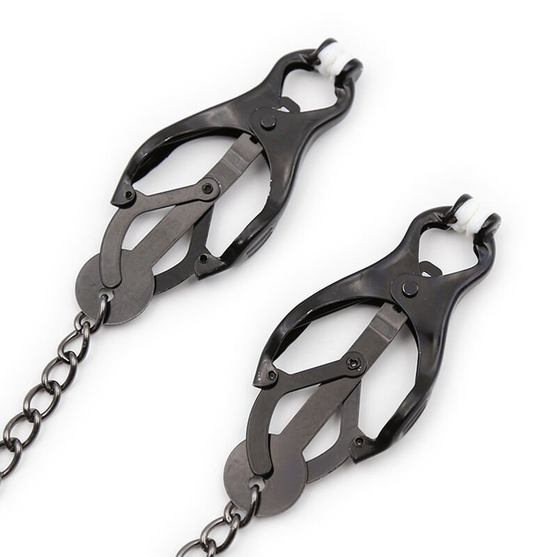 Morsetti Capezzoli in Metallo Nero senza Nickel per Passione