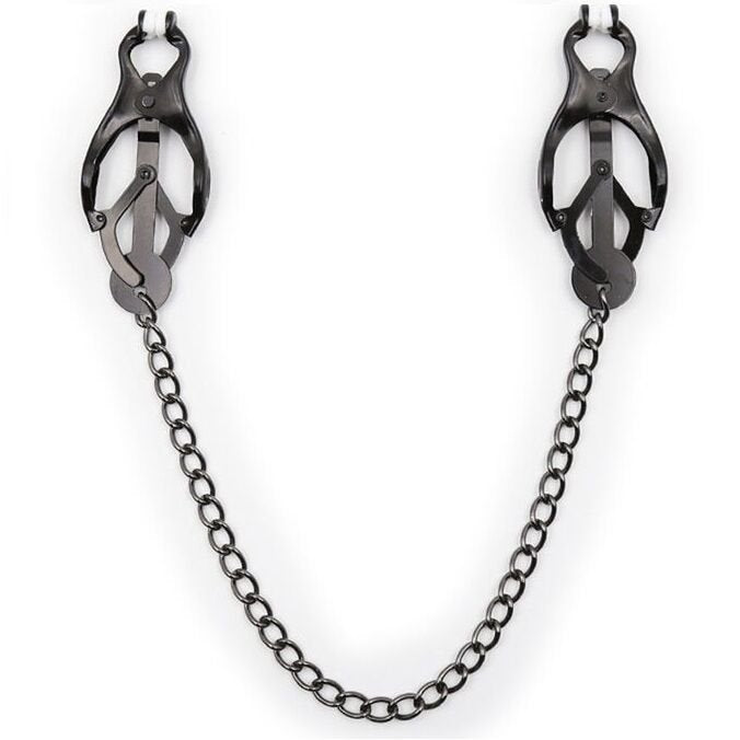 Morsetti Capezzoli in Metallo Nero senza Nickel per Passione