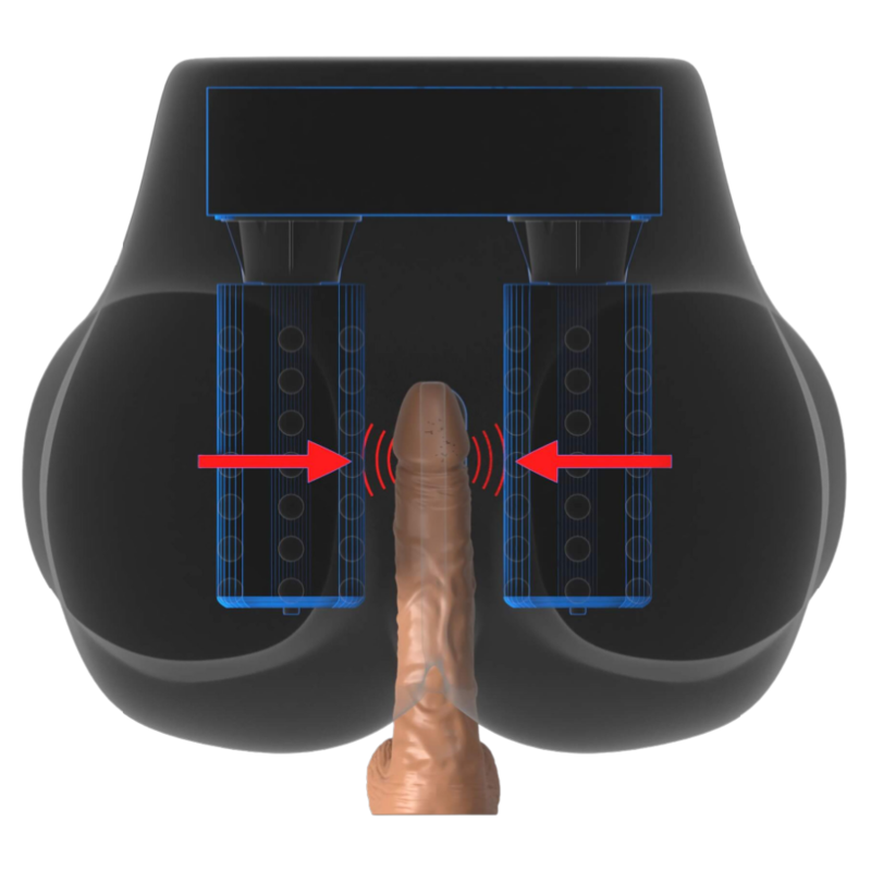 Masturbatore Vibrante Milk Me Silly con Motori Rotanti e 5 Funzioni