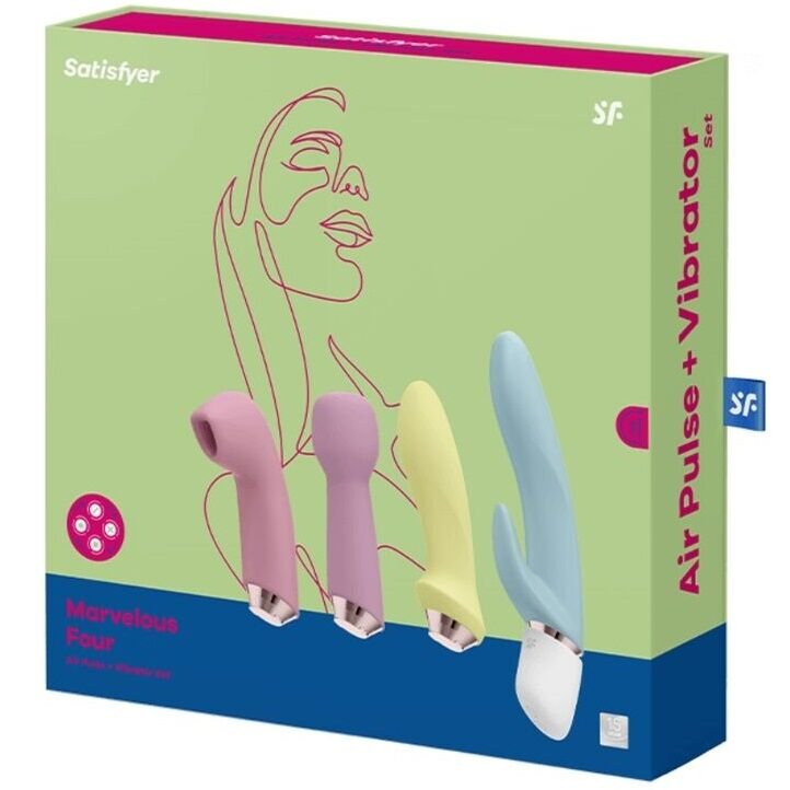 Set di 4 vibratori in silicone waterproof per massima versatilità e piacere completo