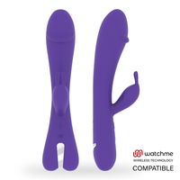 Thumbnail for Vibratore con doppio stimolo, 10 modalità, silicone waterproof