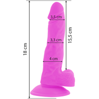 Thumbnail for Dildo Vibrante con Telecomando e Ventosa - Diversia, Flessibile e Potente