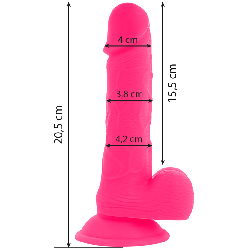 Dildo Vibrante Diversia con Telecomando e Ventosa Forte