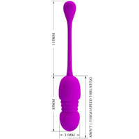 Thumbnail for Ovetto Vibrante Wireless in Silicone Viola con Telecomando