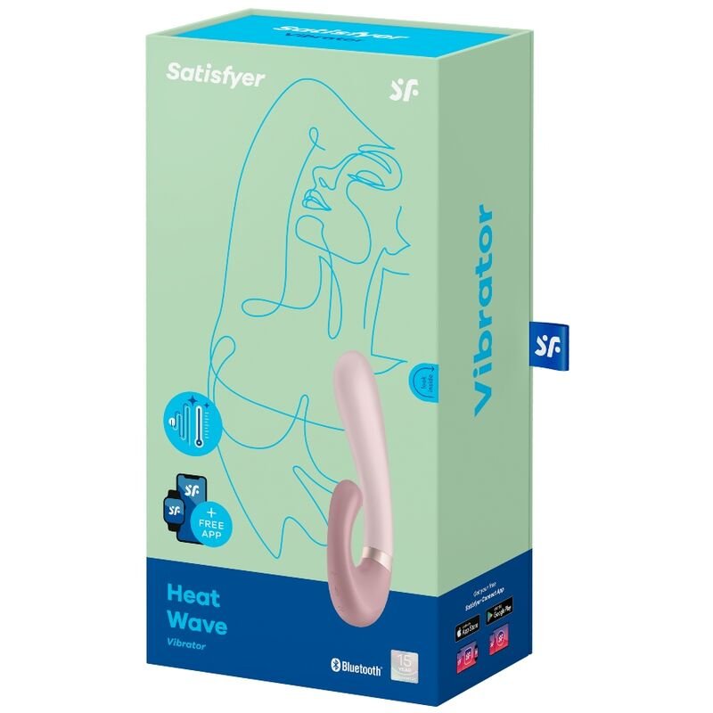 Vibratore Bluetooth Curvo con Calore e App Satisfyer Rosa