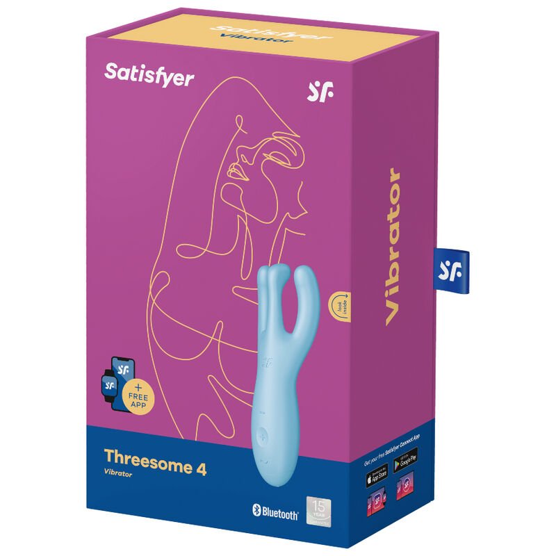 Satisfyer Threesome 4: Vibratore 3 Braccia, App &amp; 12 Modi di Vibrazione