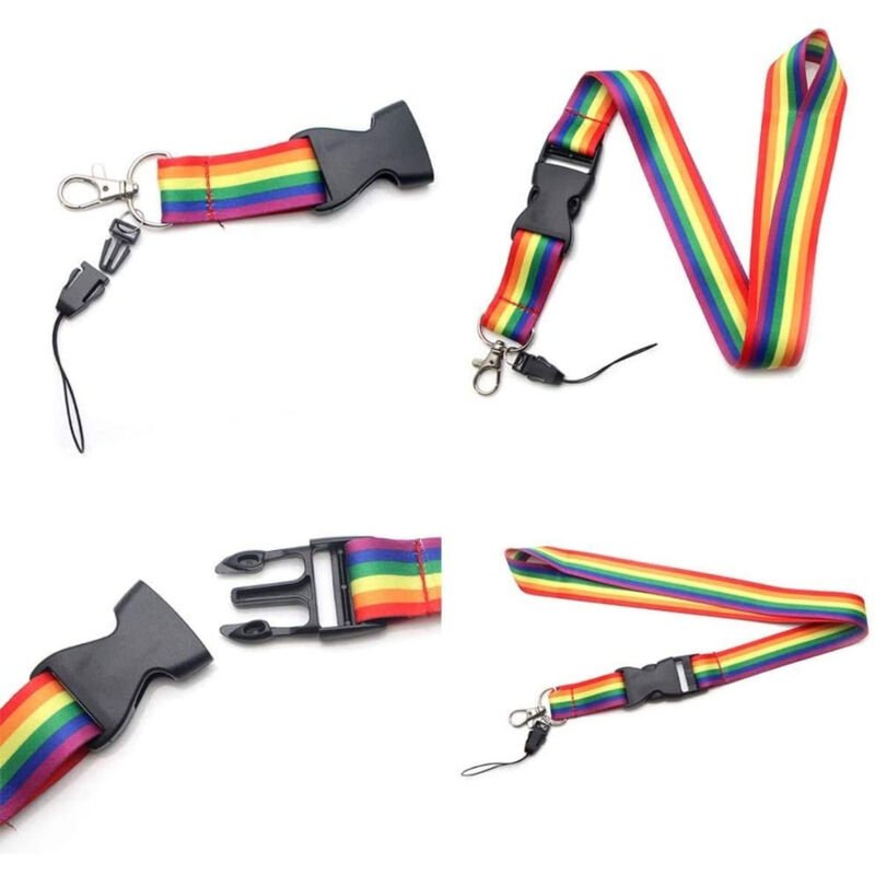 Cordino LGBT Pride con Bandiera Arcobaleno per Festeggiamenti