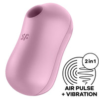 Thumbnail for Vibratore Cotton Candy con 132 modalità di vibrazione e onde a pressione