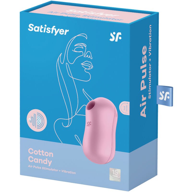 Vibratore Cotton Candy con 132 modalità di vibrazione e onde a pressione