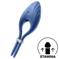 Thumbnail for Anello fallico regolabile in silicone con vibrazioni e app controllabile
