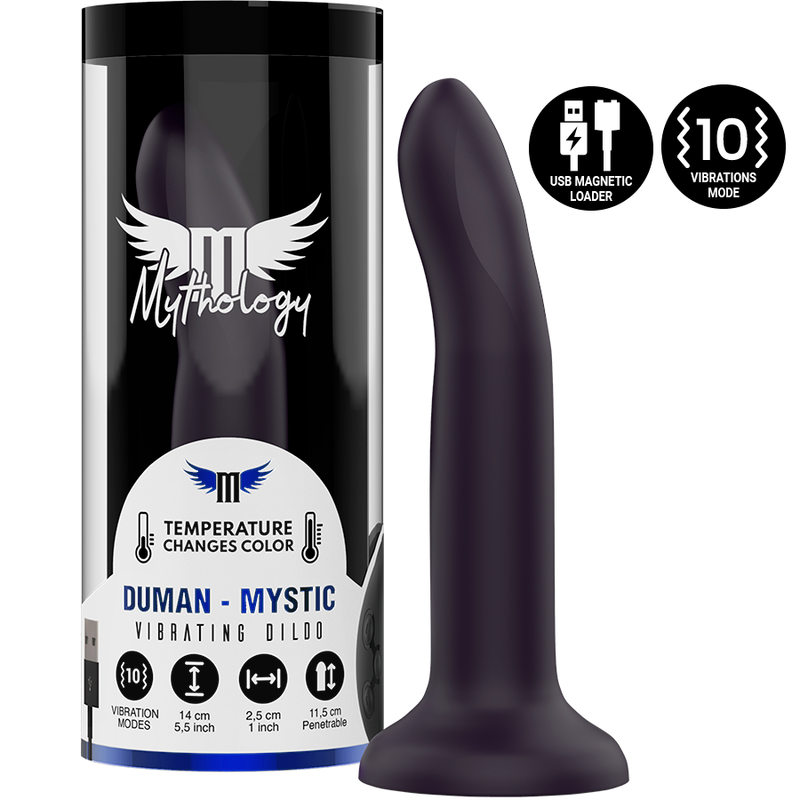 Duman Mystic Dildo Cambio Colore, 20 cm, Vibrazione Ricaricabile