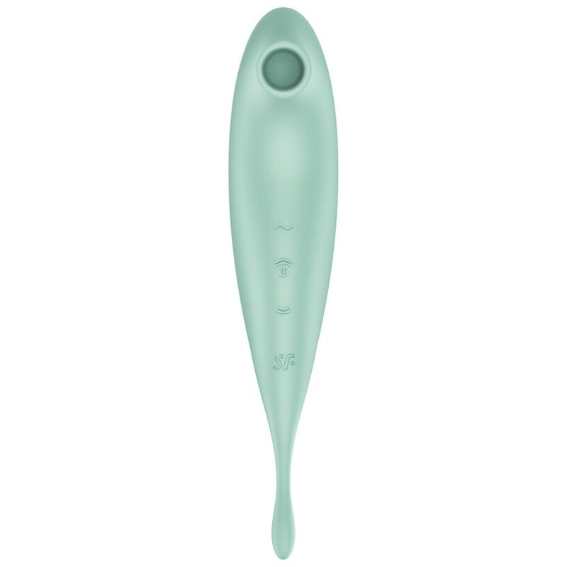 Twirling Pro+ Vibratore a Onde di Pressione App-Control, Dual Motion