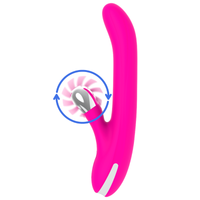 Thumbnail for Vibratore Rotante Diversia Bunny con Sferas e Punto G, Silicone Soft
