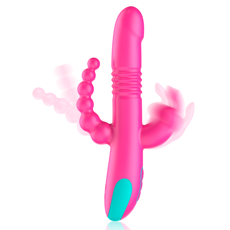 Vibratore Triple Stimolazione con Motori Potenti e Controllo Remoto