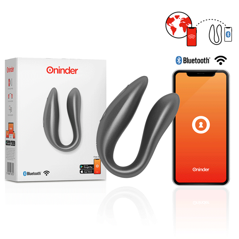 Stimolatore G-Spot Clitoride Nero con App per Coppie Dinamiche