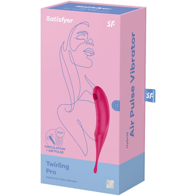 Twirling Pro Vibratore Ibrido Air-Pulse, Stimolazione Clitoridea