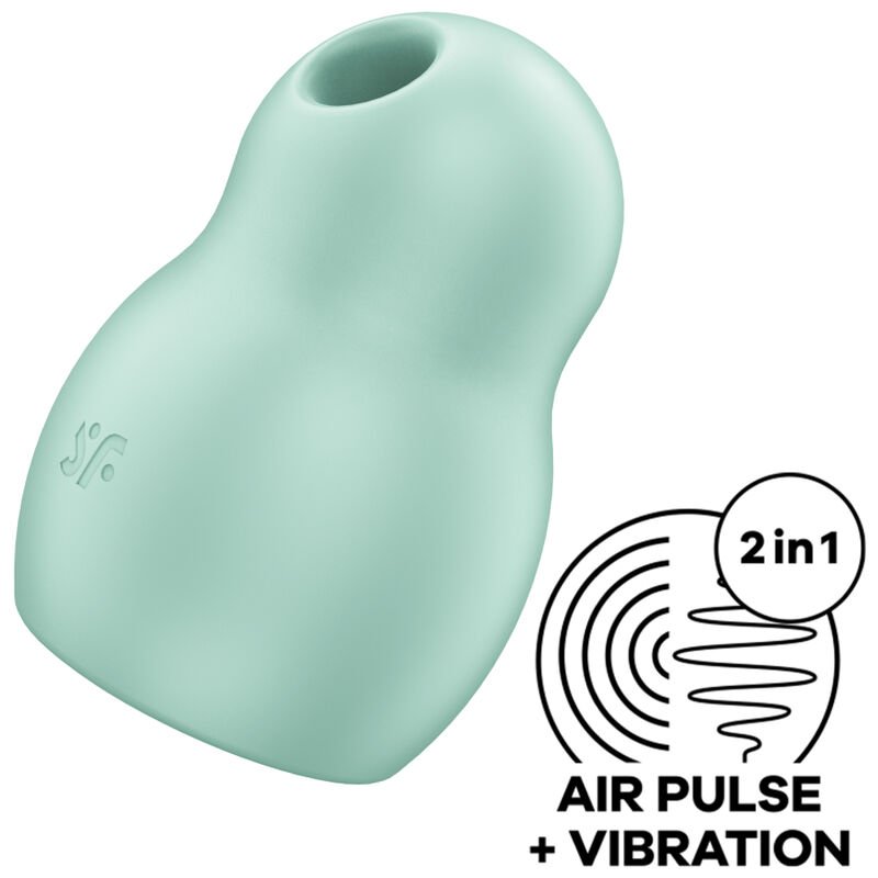 Vibratore Doppio Aria e Vibrazione Portatile, Silicone Soft