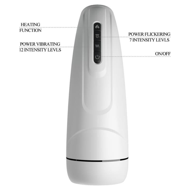 Masturbatore Vibrante con Calore e Funzione Leccata Premium