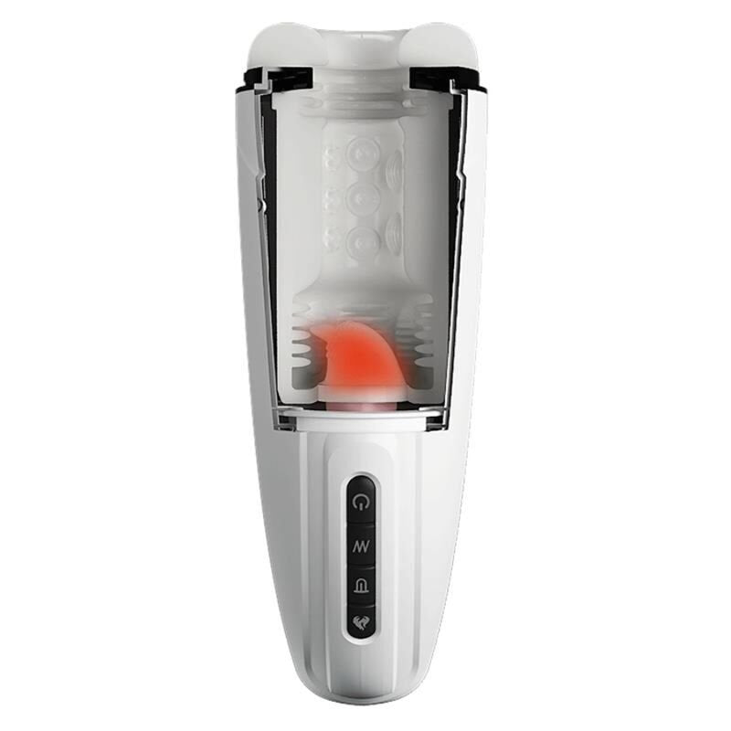 Masturbatore Vibrante con Calore e Funzione Leccata Premium