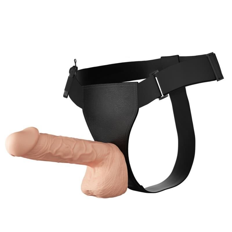 Dildo Vibrante Regolabile in Silicone Morbido con Imbracatura Elastica